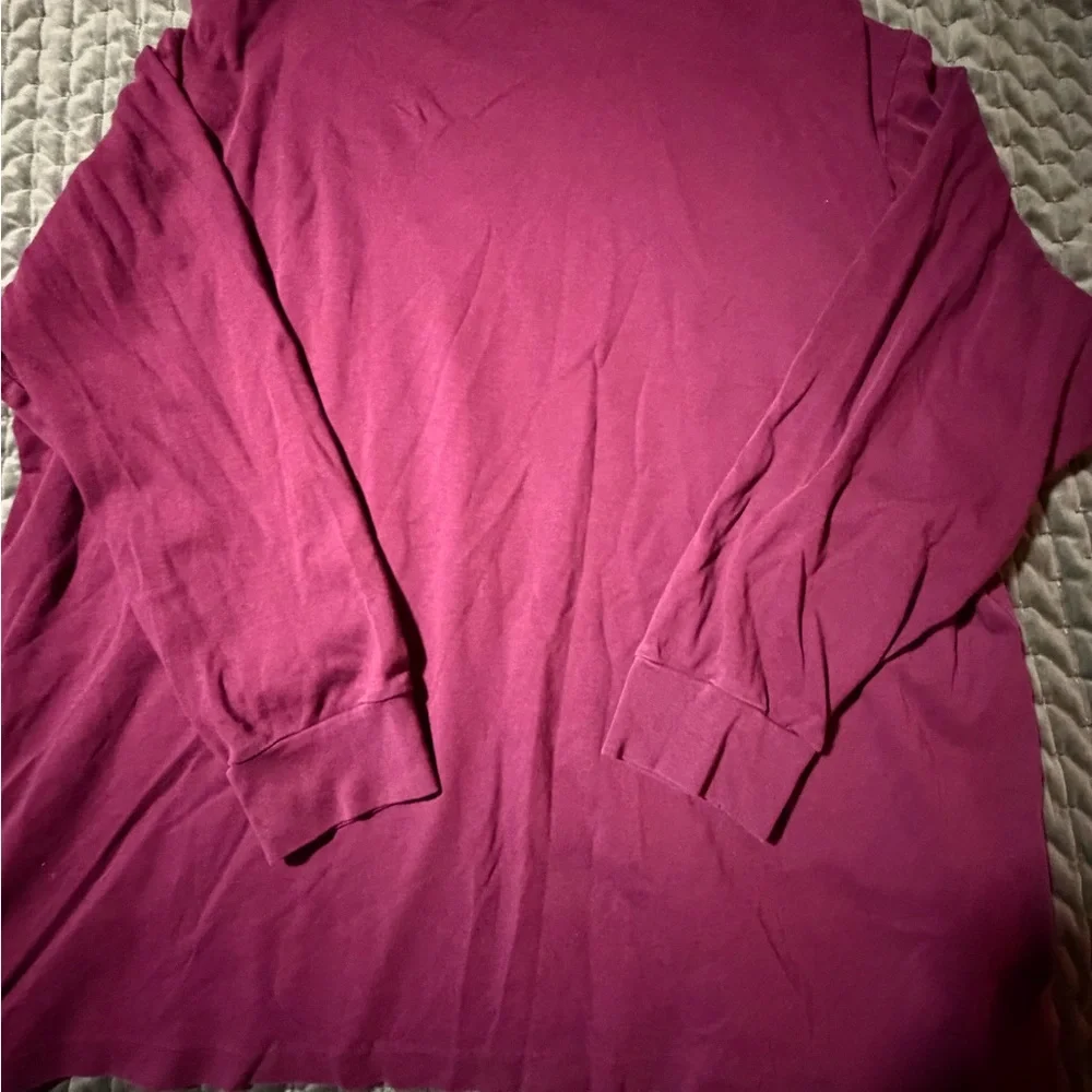 Polo Ralph‎ Lauren maroon burgundy long sleeve t shirt size 2XB